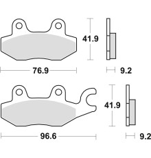 Тормозні колодки trw lucas kh197 organic honda xlv 125 01-13, vt 125 shadow 99-08, suzuki burgman 125 '14-, yamaha tzr 50 97-00, передні