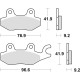 Тормозні колодки trw lucas kh197 organic honda xlv 125 01-13, vt 125 shadow 99-08, suzuki burgman 125 '14-, yamaha tzr 50 97-00, передні