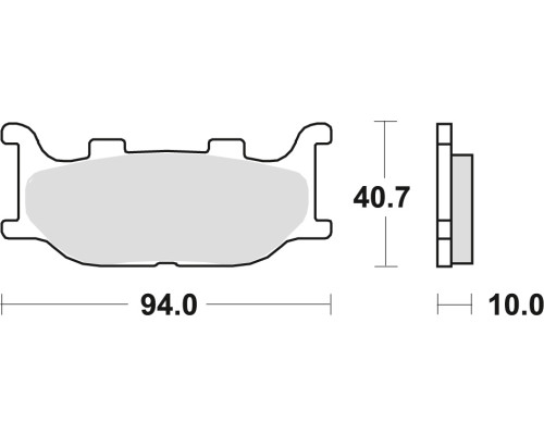 Тормозні колодки trw lucas kh199 sinter street yamaha xv/xvs 125 97-04, fz6 04-10, xj6 09-16, mt-03 06-14, xvs 1100/1300 99-16 передні