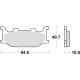 Тормозні колодки trw lucas kh199 sinter street yamaha xv/xvs 125 97-04, fz6 04-10, xj6 09-16, mt-03 06-14, xvs 1100/1300 99-16 передні