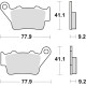 Тормозні колодки trw lucas kh208 sinter offroad aprilia pegaso 650 01-10, etv1200 caponord 13-17, honda nx 650 dominator 95-01, yamaha mt-03 / xt 660 04-16, xt 660z 08-16, задні (акція)