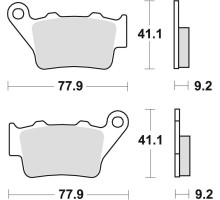 Гальмівні колодки trw lucas kh208 sinter racing (performance) aprilia pegaso 650 01-10, etv 1200 caponord 13-17, honda nx 650 dominator 95-01, yamaha mt-03 / xt 660 04-16, xt 660z  08-16, зад )