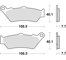 Гальмівні колодки trw lucas kh209 kh209/2 organic aprilia pegaso 650 97-10, etv100 caponord 01-09, bmw f 650 / cs / gs / dakar / st 94-08, g 650 08-14, f 700 / 800 / 750 / 850 gs / adv '08 -, r 1200gs / adv 14-18, k 1600 gt / gtl '11-, перед/зад