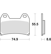 Гальмівні колодки trw lucas kh244 sinter aprilia pegaso 650 05-10, bmw f 800 gt / r / s / st 08-16, ktm 790 adv 19-, 1090 adv 17-, suzuki gsx 1200 99-01, yamaha xtx 660 04-16 xjr 1 200 94-98, перед