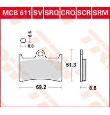 Гальмівні колодки trw lucas kh252 kh380 organic yamaha fz6 07-10, fzs 600 98-01, mt-07 14-17, tracer 700 '16-, fz8 10-16, mt-09 16-, tdm 900 02-14, xt 1200z super  '10- , fjr 1300 01-16, xjr 1300 99-16, xv 1700 03-05, xv 1900 06-10, передня