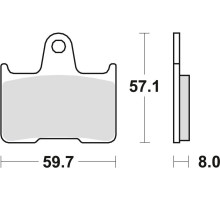Тормозні колодки trw lucas kh254 organic vt 750 10-15 cb 1300 98-02 cb 1300 x4 97-99, kawasaki zx7rr 96-99, задні (акція)