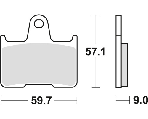 Тормозні колодки trw lucas kh254 sinter street suzuki gsxr 600 04-05, gsf 650 05-06, gsxr 750 04-05, gsx 1400 01-07, задні