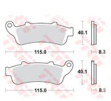 Гальмівні колодки trw lucas kh261 kh281 organic honda nt 650 v 02-05, vfr 800 98-05, xl 1000 v 99-03 stx 1300 02-08, gl 1800 01-16, vtx 1800 01-08 kawasaki ninja/vulcan 650 1 7-, передня