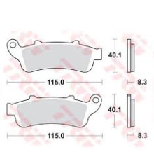 Гальмівні колодки trw lucas kh261 kh281 sinter street honda nt 650 v 02-05, vfr 800 98-05, xl 1000 v 99-03 stx 1300 02-08, gl 1800 01-16, vtx 1800 01-08 kawasaki ninja / vulcan 650 17-, передня
