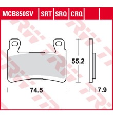 Trw lucas тормозні колодки kh265/296 sinter street kawasaki zx-6r 636 ninja 13-15, zx-6r 636 ninja 16-17, zx 636 g zx6r ninja abs 19- передні