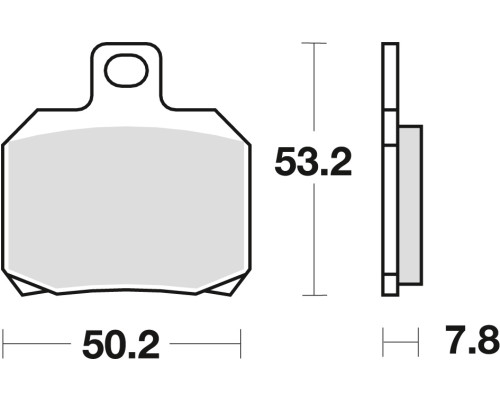 Гальмівні колодки trw lucas kh266 organic aprilia etv 1000 caponord 01-09 rsv 1000 98-10 rsv4 1000 13-, ktm 1190 rc8 08-15 1290 superduke 14-, suzuki burgman 125 02-06, yamaha yp 125 maj esЗАДНІ01-09 yp 125 x-max 06-16, задня