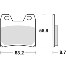 Тормозні колодки trw lucas kh348 organic yamaha fzs 1000 fazer 01-05, xjr 1300 02-16, задні (акція)