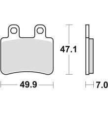Гальмівні колодки trw lucas kh350 organic yamaha dt 50 02-08, xt 125 05-12, передні/задні