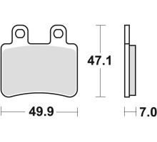 Гальмівні колодки trw lucas kh350 organic yamaha dt 50 02-08, xt 125 05-12, передні/задні