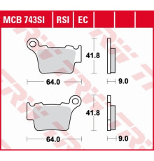 Гальмівні колодки trw lucas kh368 organic bmw g 450 x / smr 08-11, ktm exc / sx 125 04-16, exc / sx 250 03-17, exc 300 04-, exc 350 10-, exc 450 03-, exc 500 09-, xc 525 03- 07, exc 530 08-11, зад