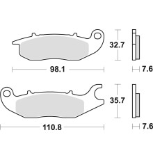 Тормозні колодки trw lucas kh375 organic honda cbf 125 09-16, cbr 125 04-17 передні