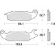 Тормозні колодки trw lucas kh375 organic honda cbf 125 09-16, cbr 125 04-17 передні