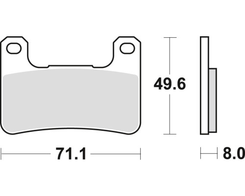 Гальмівні колодки trw lucas kh379 sinter street kawasaki z 900 18-, klz 1000 19-, h2 18-, z 1000 10-, zx10r 08-15, suzuki gsxr 600 / 750 04-10, dl 1000 14-, gsxr 1300 08- 12, лицьова