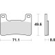 Гальмівні колодки trw lucas kh379 sinter street kawasaki z 900 18-, klz 1000 19-, h2 18-, z 1000 10-, zx10r 08-15, suzuki gsxr 600 / 750 04-10, dl 1000 14-, gsxr 1300 08- 12, лицьова