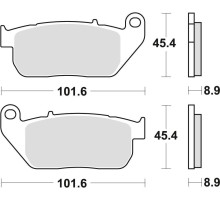 Тормозні колодки trw lucas kh381 sinter street harley-davidson xl 883 03-15, xl 1200 04-13, передні
