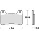 Тормозні колодки trw lucas kh390 sinter street honda cbr 600 rr 05-16, cbr 1000 fireblade 04-16 передні