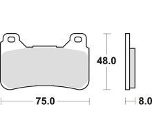 Тормозні колодки trw lucas kh390 sinter street honda cbr 600 rr 05-16, cbr 1000 fireblade 04-16 передні
