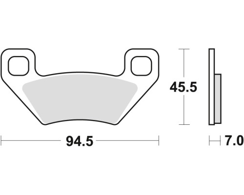 Гальмівні колодки trw lucas kh395 sinter offroad arctic cat atv 300 10-, trv 450 11-, tbx / trv 500 05-, prowler 700 08-, trv 1000 09-, передні/задні