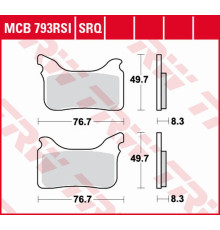 Гальмівні колодки trw lucas kh405 ktm supermoto smr 450 04-14, supermoto smr 525 04-05, supermoto smr 560 06-07, husaberg supermoto fs 450/550/650, aprilia sxv 450 '06, sxv 550 06-15 (замінює srq) (ecer90 дорога затверджено)