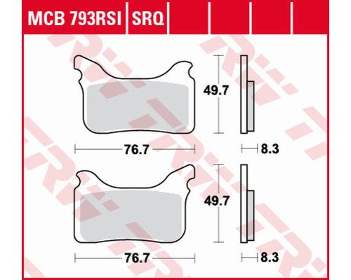 Гальмівні колодки trw lucas kh405 ktm supermoto smr 450 04-14, supermoto smr 525 04-05, supermoto smr 560 06-07, husaberg supermoto fs 450/550/650, aprilia sxv 450 '06, sxv 550 06-15 (замінює srq) (ecer90 дорога затверджено)