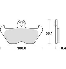 Тормозні колодки trw lucas kh407 kh246 organic bmw k1 88-93, k 100 89-92, r 1100 gs / r / rs / rt / s / st 93-06, r 1150 gs 99-01 k 1200 lt / rs 97-00, r 1200 c 98-02, передні