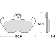 Тормозні колодки trw lucas kh407 kh246 organic bmw k1 88-93, k 100 89-92, r 1100 gs / r / rs / rt / s / st 93-06, r 1150 gs 99-01 k 1200 lt / rs 97-00, r 1200 c 98-02, передні