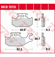 Гальмівні колодки trw lucas kh413 sinter offroad suzuki lta / ltf 400 08-, lta 450 06-12, lta 500 09-, lta 700 05-07, lta 750 08-, передні