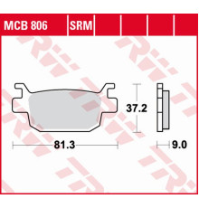 Trw lucas тормозні колодки kh415 агломерат honda silver wing 125 07-13 задні