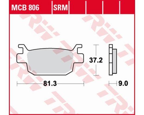 Trw lucas тормозні колодки kh415 агломерат honda silver wing 125 07-13 задні