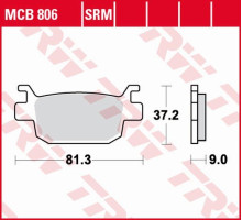 Trw lucas тормозні колодки kh415 агломерат honda silver wing 125 07-13 задні