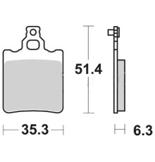 Тормозні колодки trw lucas kh60 kh337 organic aprilia rs 50 95-10, rx 50 91-03, tuareg 125 88-89, ktm sx 60 98-00, sx 65 00-03, задні