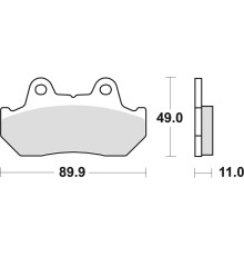Гальмівні колодки trw lucas kh69/3 organic honda cbr 600 / xl 600 v 87-90, cx 650 / turbo 83-85, cb 750 / cb 900 boldor 81-83, vt 1100 87-93, gl 1200 / 1500 84-00, передні / задні