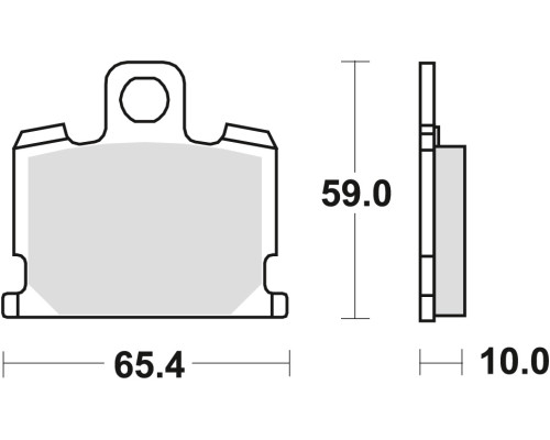 Тормозні колодки trw lucas kh70 organic yamaha xj 550 81-82, xj 750 82-85, xv 1000 83-85, xs 1100 81-82 перед (акція)