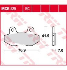 Тормозні колодки trw lucas kh86 organic honda nsr 50 89-96, nsr 80 87-92, fs 125 sonic 03-, перед (акція)