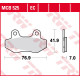 Тормозні колодки trw lucas kh86 organic honda nsr 50 89-96, nsr 80 87-92, fs 125 sonic 03-, перед (акція)