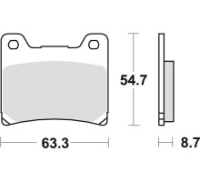 Гальмівні колодки trw lucas kh88 organic yamaha tzr 125 88-00, fzr 600 89-95, yzf 600 96-02, fz 750 85-94, xv 750 89-92, yzf 750 93-98, tdm 850 91-96, xj 900 83-03, fzr 1000 87-95, xv 1100 86-93, vmax 1200 85-02, xjr 1200 / 1300 94-01, передній/задній (ак