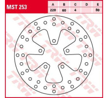 Trw lucas акційний гальмівний диск передній / задній aprilia scarabeo 250 07-10, leonardo 250 99-04, sport cube 300 08-13 (акція)