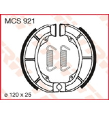 Гальмівні колодки trw lucas (120x25mm) piagio diesis, suzuki ah, ap,ay,uf,ux,ah,ap,cp,ux,uf,ay,lt,lt-f, derbi (s624) (акція)