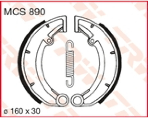 Колодки гальмівні trw lucas (160x30mm) (978) mz etz / ts 150 /250 / 50 (акція)