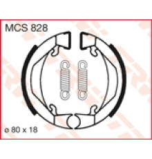 Гальмівні колодки trw lucas (80x18mm) (h322) ktm sx 50 mini 00-07, sx 50 pro junior 96-02 (акція)