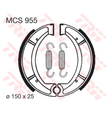 Колодки гальмівні trw lucas yamaha xt 500 / 550 / 600 / 600  (150x25mm) (y510) (акція)