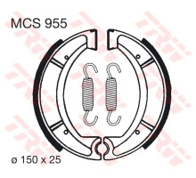 Колодки гальмівні trw lucas yamaha xt 500 / 550 / 600 / 600  (150x25mm) (y510) (акція)