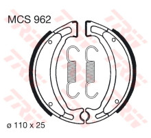 Колодки гальмівні trw lucas yamaha yfm raptor, yfm grizzly, yfs blaster, (110x25mm) (y503)