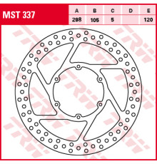 Trw lucas передній гальмівний диск aprilia pegaso 600 / 650 88-10, bmw f 650 / gs / dakar / cs / st 94-08, g 650 gs / xcountry / xchalange 08-16