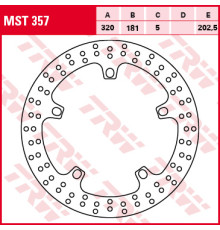 Trw lucas гальмівний диск передній bmw f 800 gt 13-, s 1000 / r / rr / xr 09-, r 1100 s 99-05, r 1150 r / rs / rt 00-06, k 1200 lt / gt / s 99-09, k 1300 gt / r / s 09-15, k 1600 g t / gtl 11-, (акція)